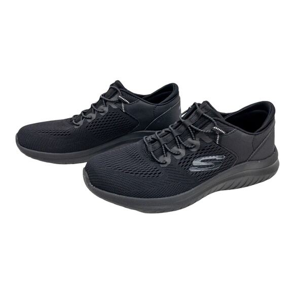 Skechers Black Ultra Flex 2.0 Mesh No Tie Sneakers 8 Men's - Picture 3 of 11